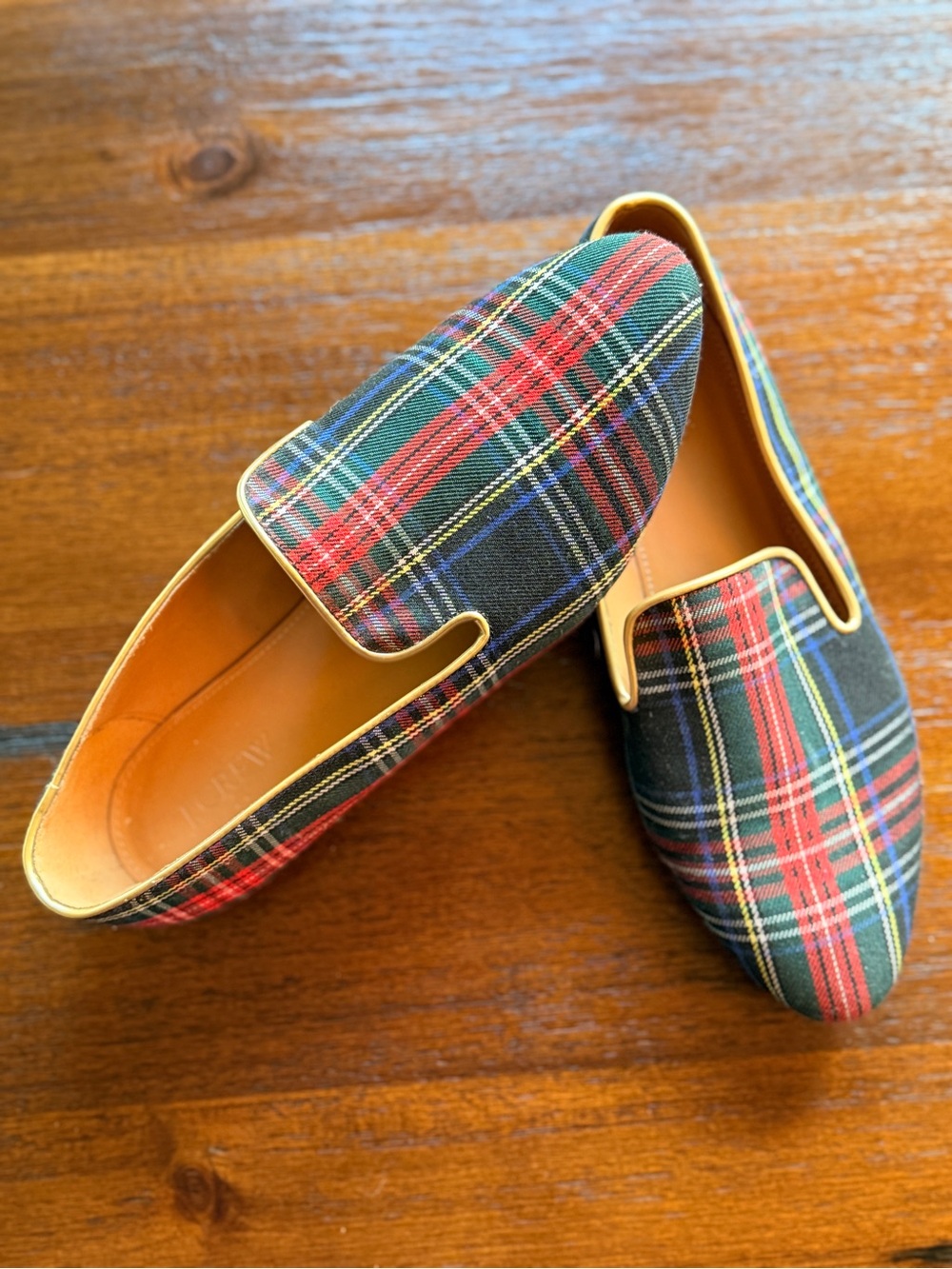 J Crew Women’s Tartan Plaid Slip-On Loafers